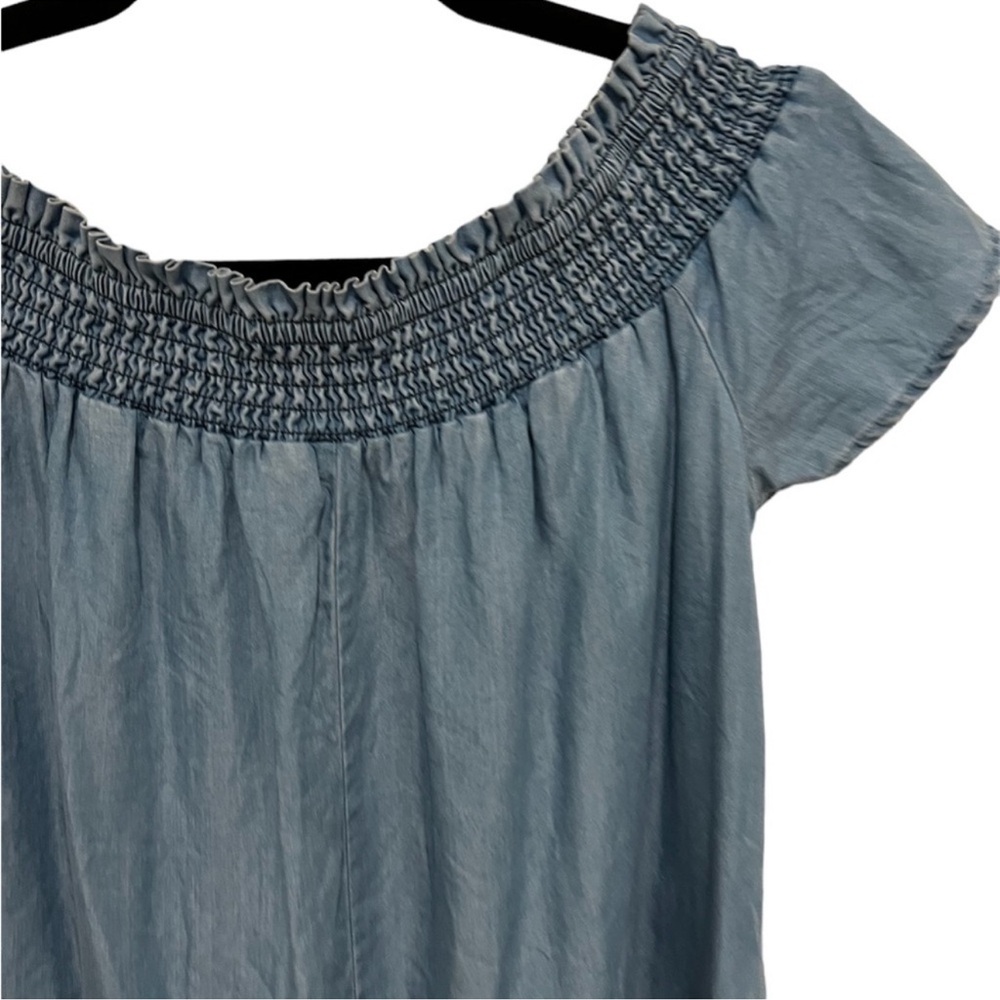 Francesca's Collections Miami Floral Embroidered
Chambray Dress - Picture 4 of 4